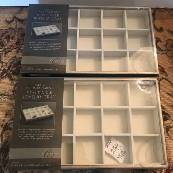 Brand New Small Stackable Jewelry Trays